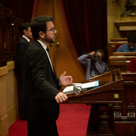 El vicepresidente del Govern Pere Aragonès en una imagen de archivo. EUROPA PRESS