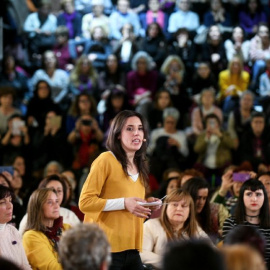 Irene Montero en el acto 'La vida, en el centro' con el que ha vuelto a la política / Daniel Gago - Podemos