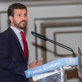 16/09/2019.- El presidente nacional del PP, Pablo Casado. / EFE/ Rodrigo Jiménez