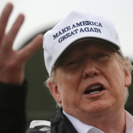El presidente de Estados Unidos, Donald Trump, durante una visita a la frontera con México. / REUTERS - LEAH MILLIS