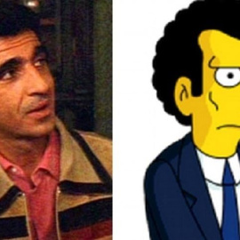 El actor Frank Sivero, el personaje 'Louie', uno de los matones de 'Tony, el gordo', de 'Los Simpson'. E.P.