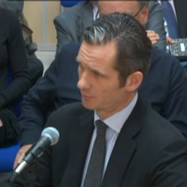 Iñaki Urdangarin, durante su declaracion en el juicio del caso Nóos