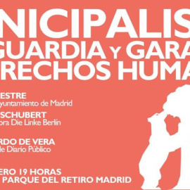 Cartel del evento 'Municipalismo, vanguardia y DDHH'