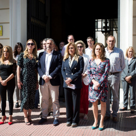 18/09/2019.- Minuto de silencio por la mujer asesinada por su expareja en Madrid. / EFE - Luca Piergiovanni