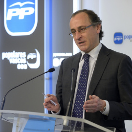 El presidente del PP vasco y ministro de Sanidad en funciones, Alfonso Alonso.- EFE