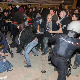 Altercados en Murcia tras la manifestación del 8M. EFE