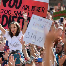 Protesta con motivo de la huelga mundial por el clima en Berlín. / EFE