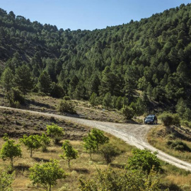 Lugar donde se encontraron los cuerpos de las Marina y Laura, las jóvenes de 24 y 26 años desaparecidas en Cuenca, cuyos cuerpos fueron encontrados anoche en en el nacimiento del Huécar (Cuenca), a unos tres kilómetros de la localidad de Pa