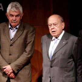 Los expresidents de la Generalitat José Montilla, Pasqual Maragall, Jordi Pujol y Artur Mas, en una foto de archivo. / EFE