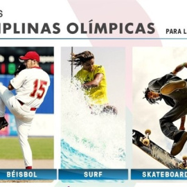 Los cinco nuevos deportes que se incluirán en los Juegos de Tokio 2020.