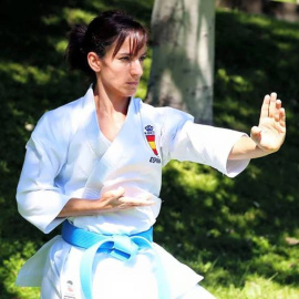 La karateka Sandra Sanchez.