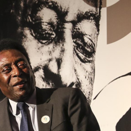 Pelé, durante un acto en Río hace unos días. EFE/ Antonio Lacerda