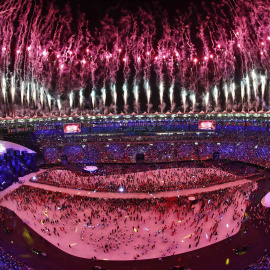 Vista aérea de Maracaná durante la ceremonia de inauguración de los Juegos de Río 2016. /REUTERS