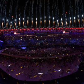Vista aérea de Maracaná durante la ceremonia de inauguración de los Juegos de Río 2016. /REUTERS