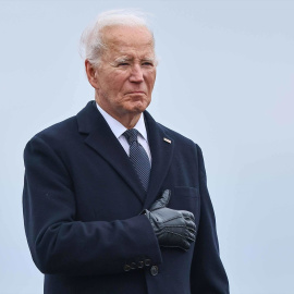 El presidente de EEUU, Joe Biden, durante un acto en la base de la fuerza aérea en Dover (Delaware), a 2 de febrero de 2024.