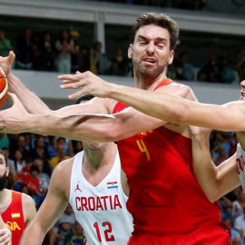 Pau Gasol durante el partido./ EFE