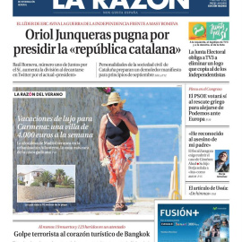 Portada de 'La Razón'