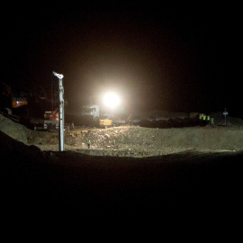 Continúan los trabajos del rescate de Julen en la localidad de Totalán - EFE/ DanielPérez