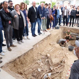 Apertura de la fosa de Porreres en 2016. CAIB/Archivo