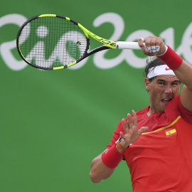 Rafa Nadal durante un partido en los Juegos. /REUTERS