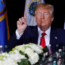 25/09/2019 - El presidente de los Estados Unidos, Donald Trump, durante una reunión en la sede de la ONU. / REUTERS