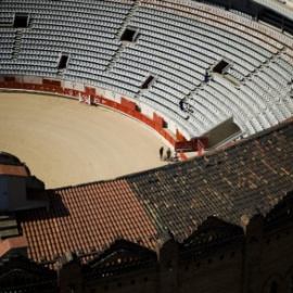 La Monumental de Barcelona vacía tras su cierre.- AFP