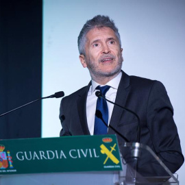 El ministro del Interior en la presentación de la campaña de la Guardia Civil "trabajoforzoso". EFE/Luca Piergiovanni