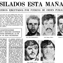 Portada de la prensa de la época.