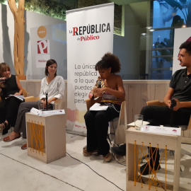 Maria Sisternas, Ana Pardo de Vera, Lucía Mbomio y Javier Gil.