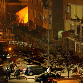 El piso de Leganés, destrozado tras inmolarse los terroristas del 11-M. REUTERS