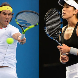 Rafa Nadal y Garbiñe Muguruza.
