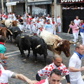 Encierro de Sanfermines en una imagen de archivo. / EUROPA PRESS - DAVID DOMENCH