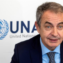 El expresidente del Gobierno español José Luis Rodríguez Zapatero durante una entrevista con Efe en la sede de la Alianza de Civilizaciones en Nueva York (Estados Unidos) en la que afirma no ver posible un entendimiento entre el PSOE y Ciud