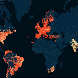 Mapa de los infieles, clientes de Ashley Madison