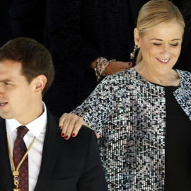 La presidenta de la Comunidad de Madrid, Cristina Cifuentes, y el presidente de Ciudadanos, Albert Rivera.EFE