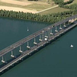 Diseño del puente que Ferrovial y Acciona construirán en Australia. E.P.