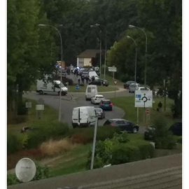 Imagen de la localidad de Roye, en el norte de Francia, en el que al menos tres personas han muerto y cuatro han resultado graves en un tiroteo en un campamento nómada.