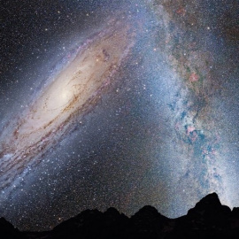 Imagen del espacio donde se encuentran todas las partículas/NASA