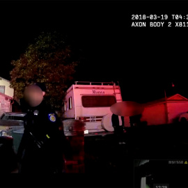 Captura del vídeo divulgado por la policía.