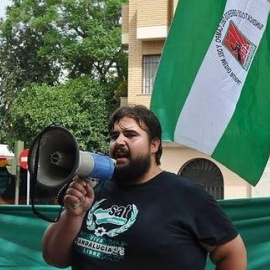 Oscar Reina, portavoz del Sindicato Andaluz de Trabajadores