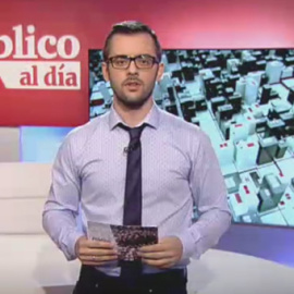 Pau Garcés durante el informativo Público al Día.