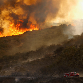 Imagen del incendio que está asolando el estado de California/REUTERS