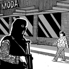 Vinyeta de la novel·la gràfica 'La Lucha, la historia de Lucha Castro y los derechos humanos en México'. Icària