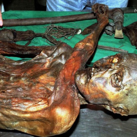 Ötzi es una momia natural con una antigüedad de 5.300 años, muy bien preservada por el hielo, que ha ofrecido una visión sin precedentes de los europeos del Calcolítico. / REUTERS