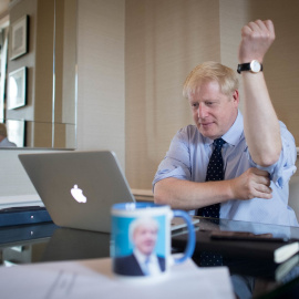 01/10/2019 - El primer ministro británico Boris Johnson prepara un discurso para un acto. / REUTERS - STEFAN ROUSSEAU