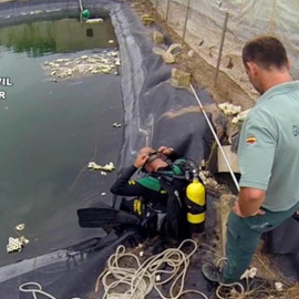 Equipos de rescate de la víctima./Guardia Civil