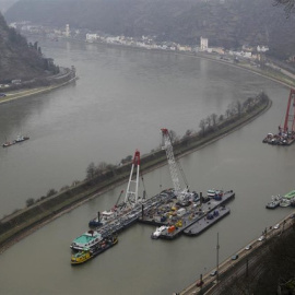 Barcos en el río Rin, en una imagen de archivo. / REUTERS
