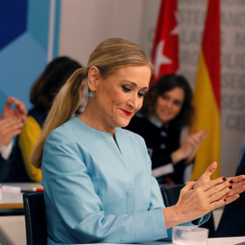 La presidenta de la Comunidad de Madrid, Cristina Cifuentes, durante la reunión del Comité Ejecutivo del PP de Madrid. EFE/ Paco Campos