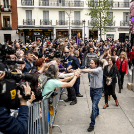 Pablo Iglesias durante un acto de campaña de las elecciones del 28 de abril / Podemos