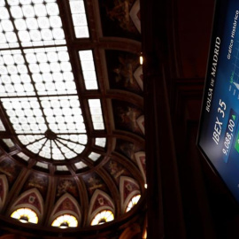 Imagen del interior de la Bolsa de Madrid./EFE